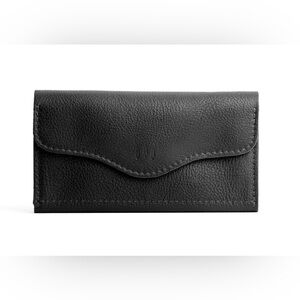 Portland Leather Bozeman Wallet - Pebbled Black NWOT